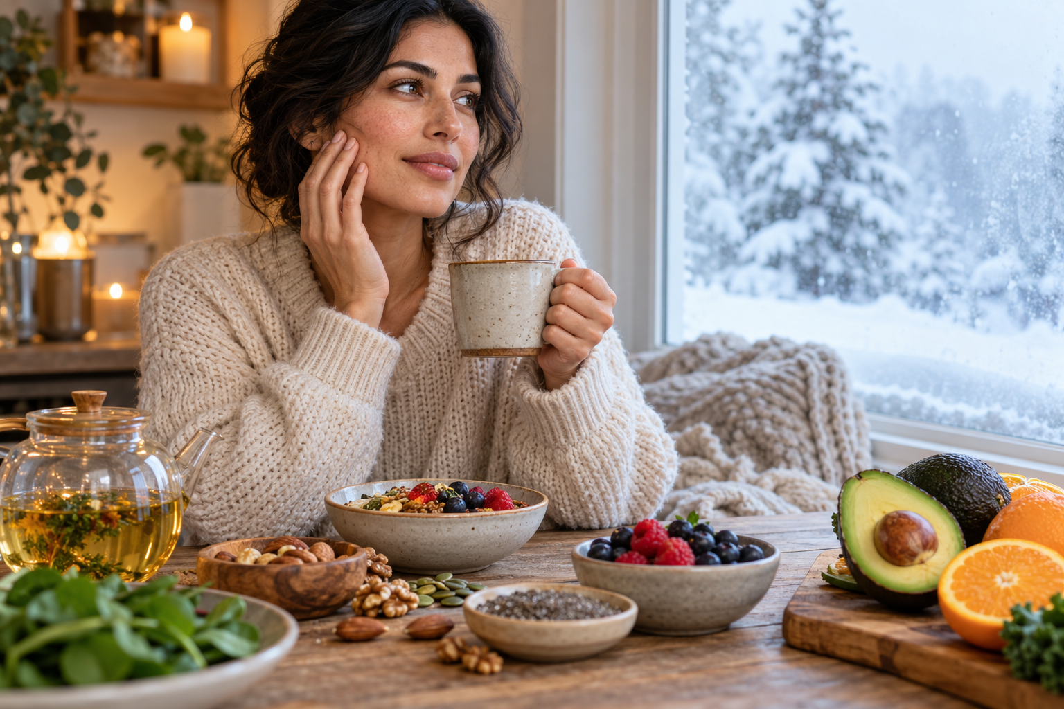 Winter skin: why it gets dry and how to nourish it from within