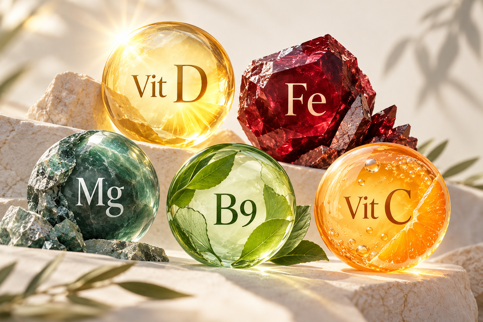 The 5 vitamins and minerals most often deficient in France