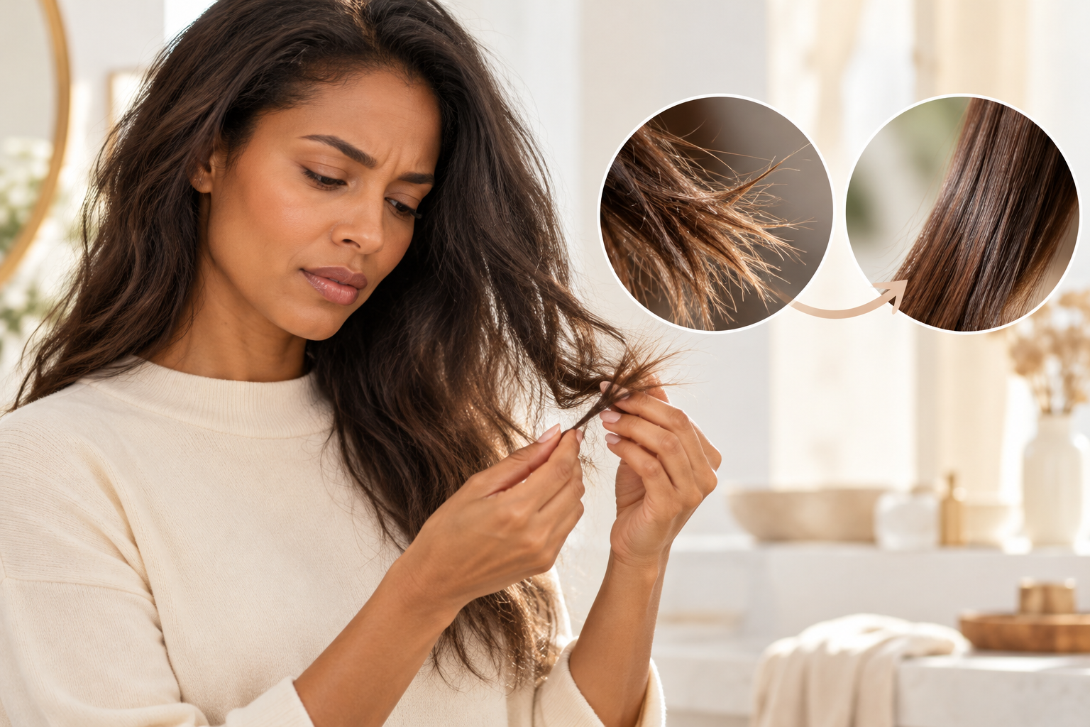 Cheveux cassants, secs et ternes : quels compléments utiliser ?