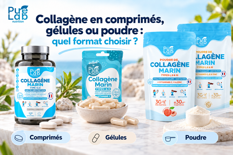 Collagène en comprimés, gélules ou poudre : quel format choisir ?