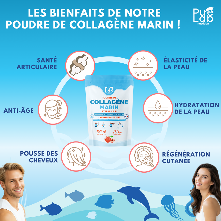 Collagène marin (poudre) pêche